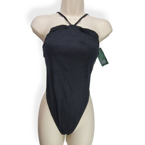 Wild Fable Black Halter BodySuit XLarge - Picture 1 of 3